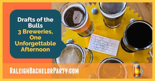 A selection of beers from the brewery tour